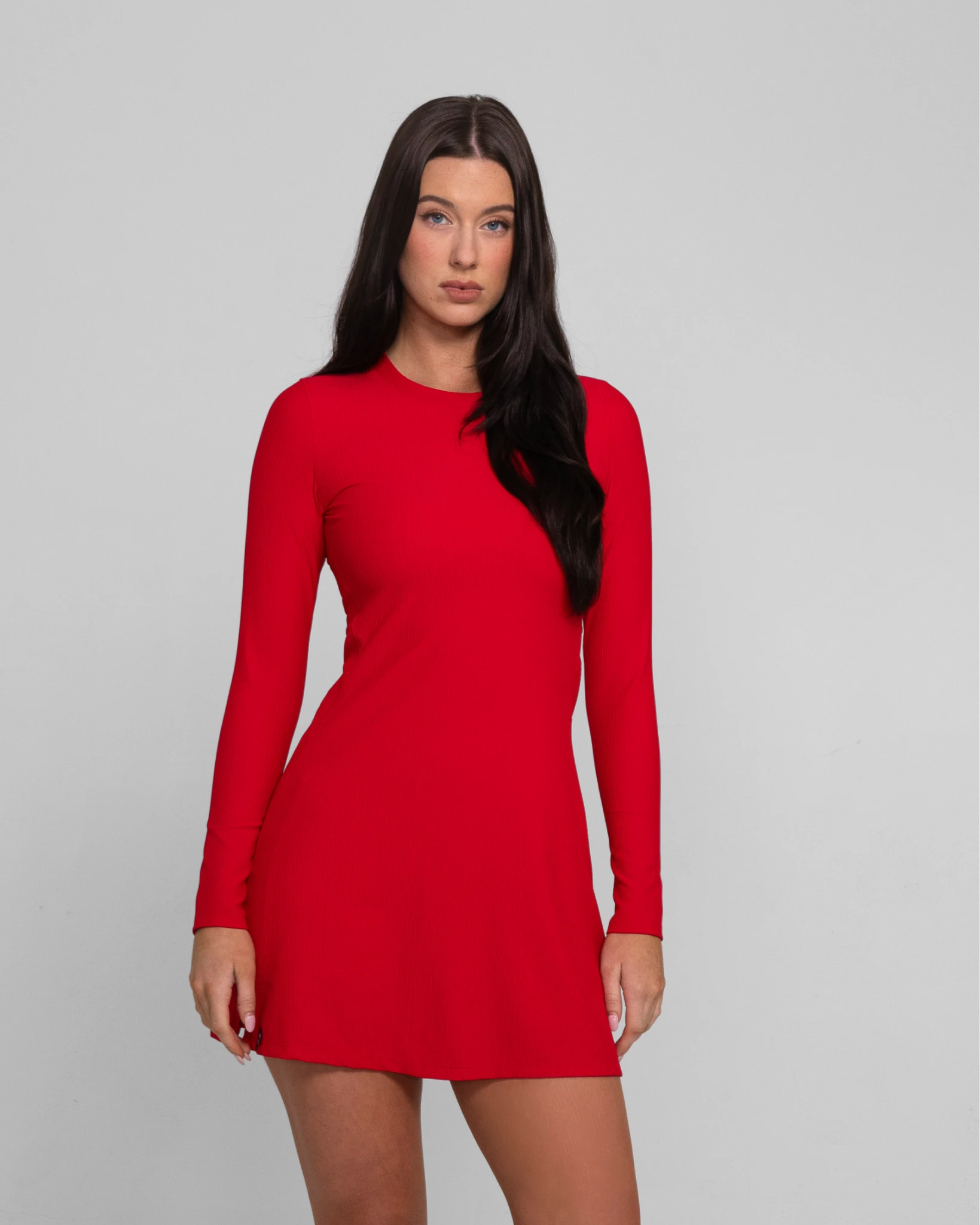 RibTech* Courtside Long Sleeve Dress