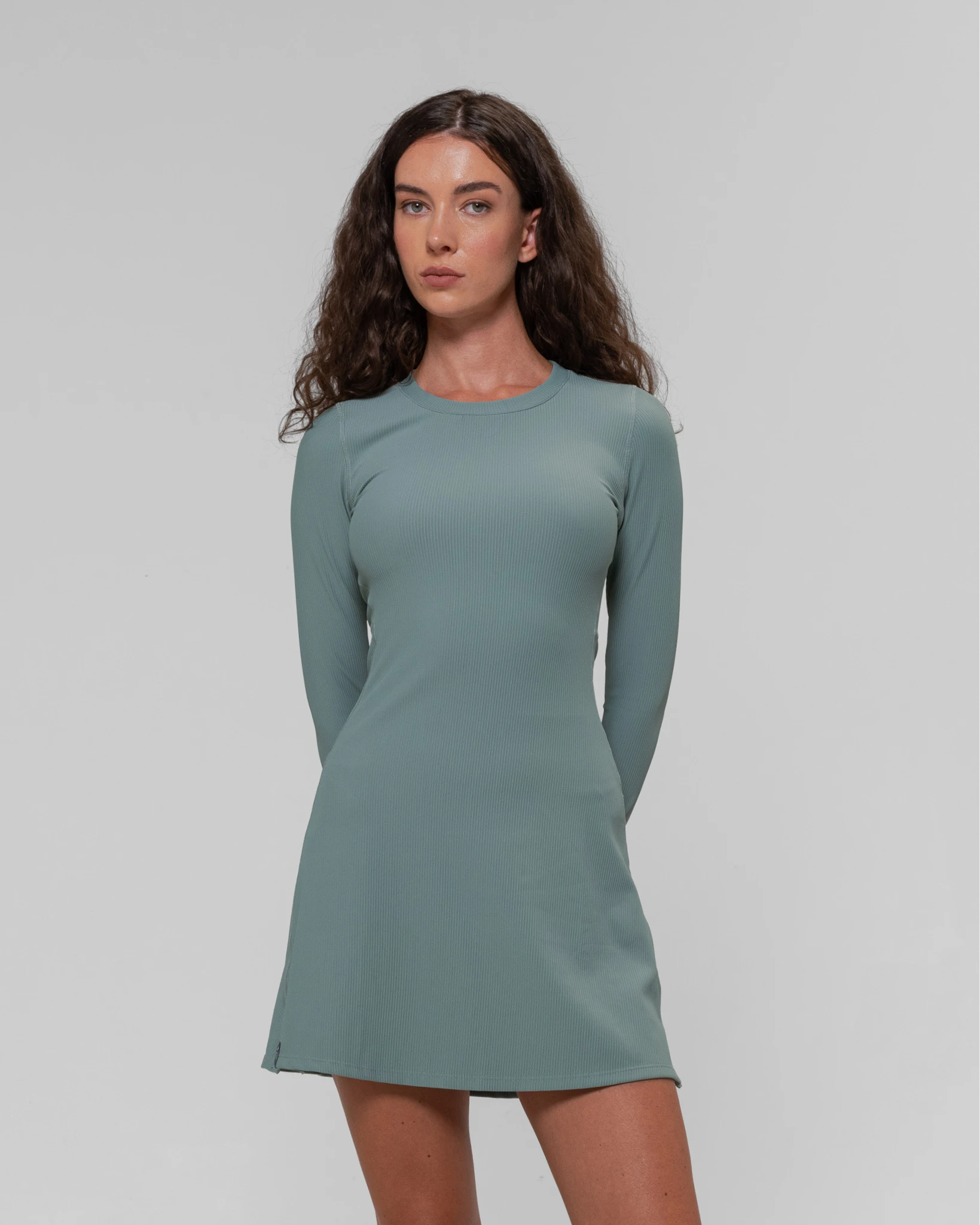 RibTech* Courtside Long Sleeve Dress