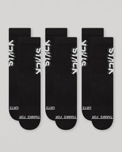 Tagged Crew Sock-Black-Small-Stack Athletics