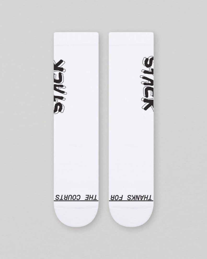 Tagged Crew Sock-White-Small-Stack Athletics