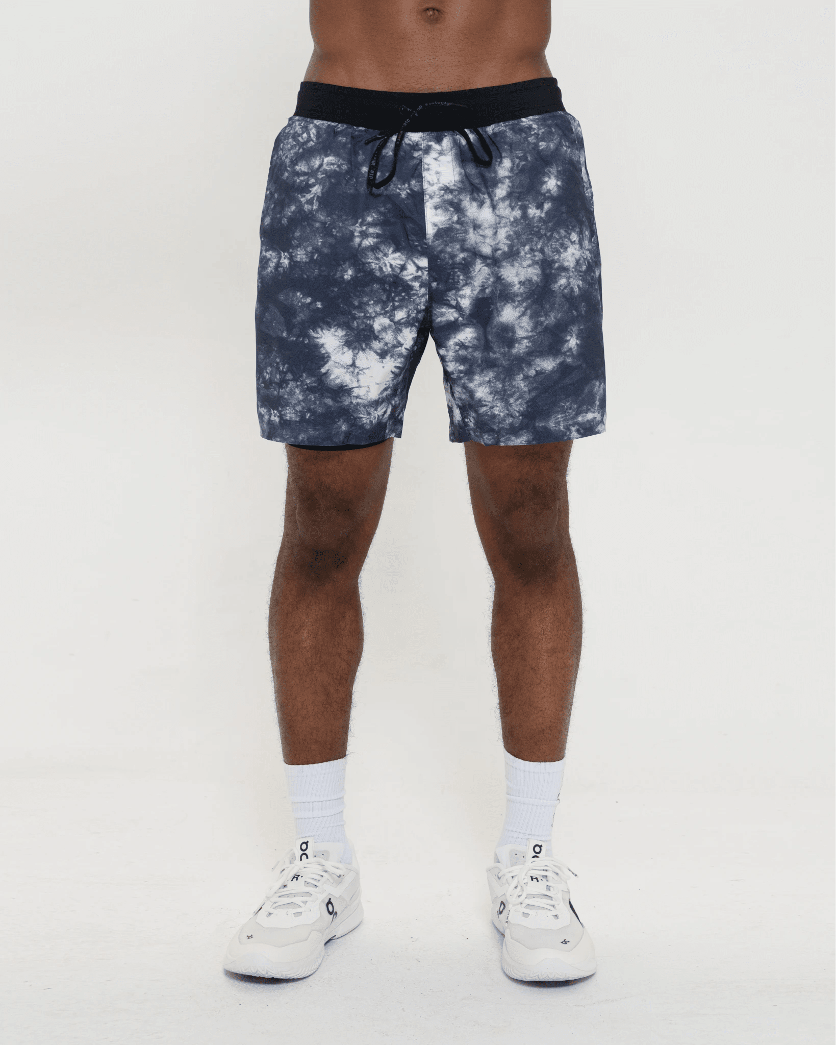 Tourney Short 6" Lined-Black Acid-Dye-S-Stack Athletics