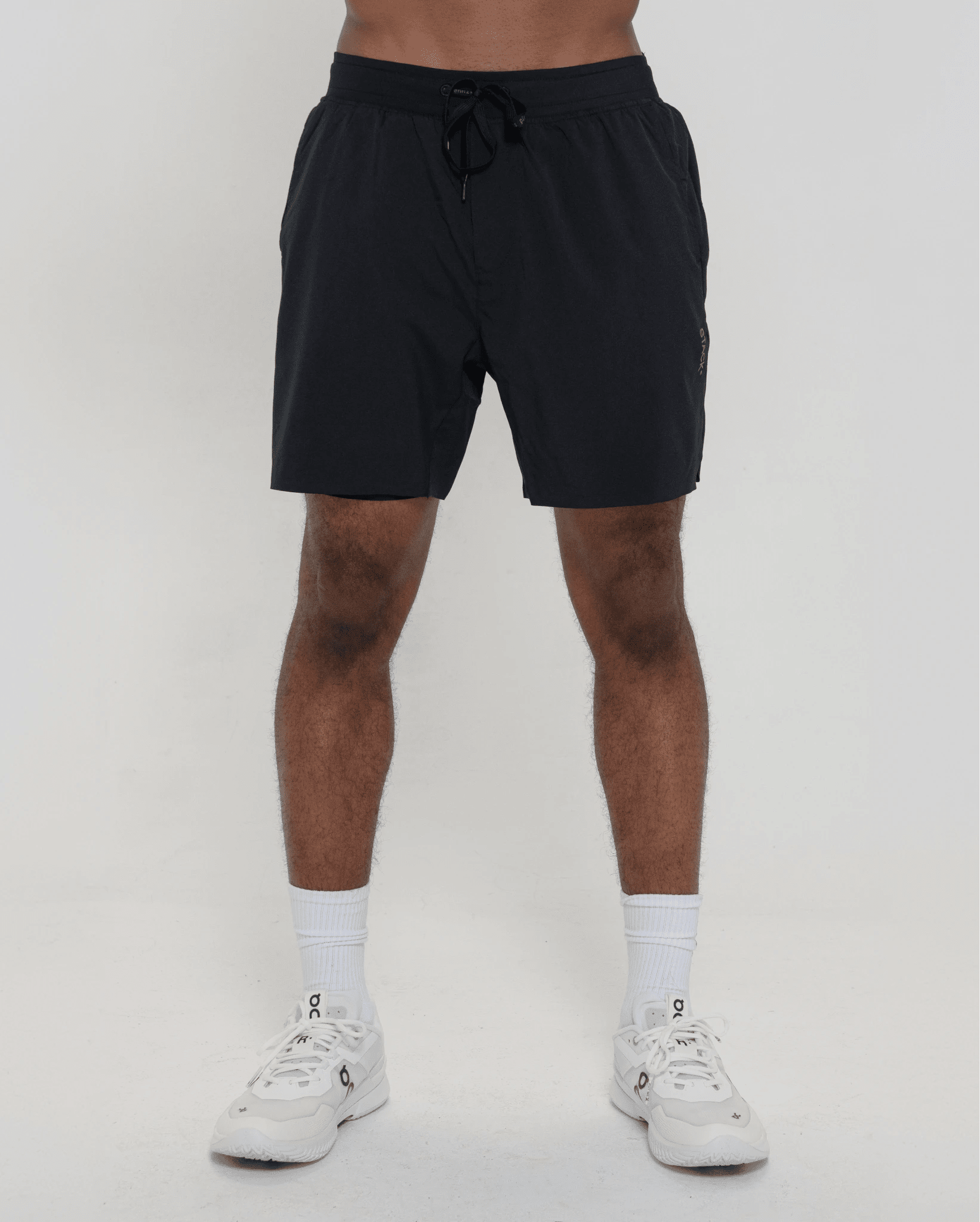 Tourney Short 6" Lined-Black-S-Stack Athletics