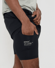 Tourney Short 6" Lined-Black-S-Stack Athletics