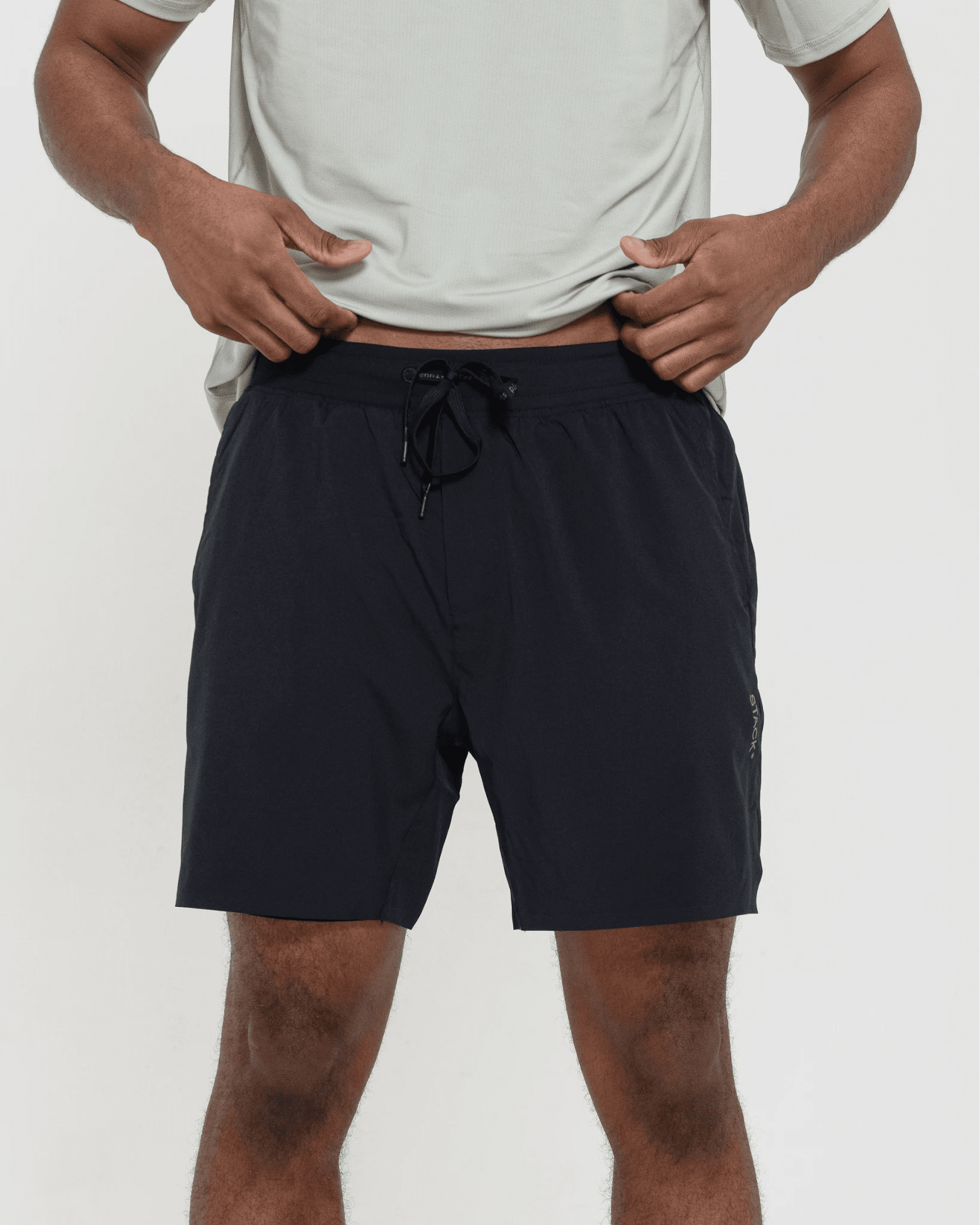 Tourney Short 6" Lined-Black-S-Stack Athletics
