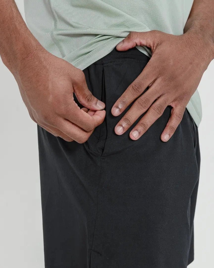 Tourney Short 6" Lined-Black-S-Stack Athletics