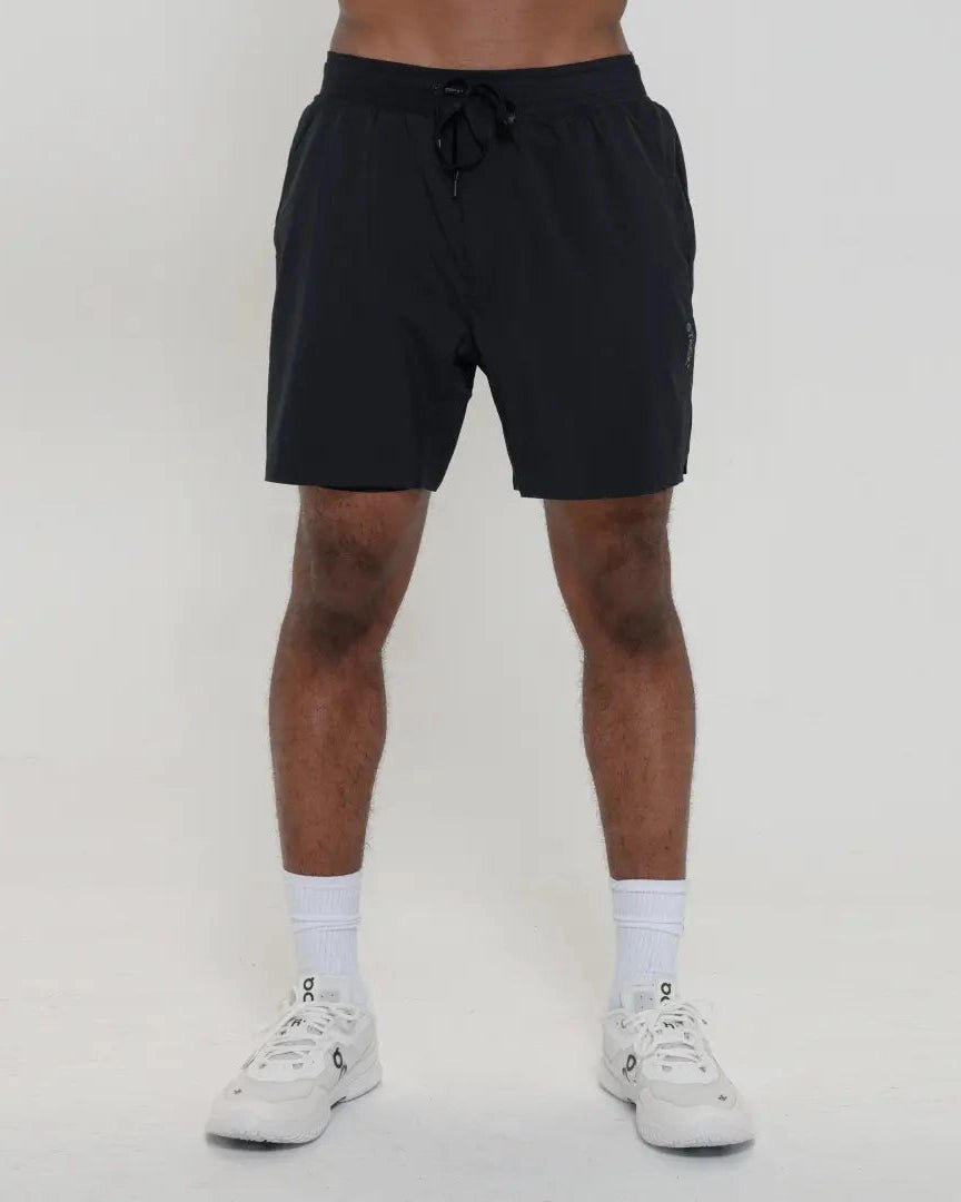 Tourney Short 6" Lined-Black-S-Stack Athletics