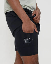 Tourney Short 6" Lined-Black-S-Stack Athletics