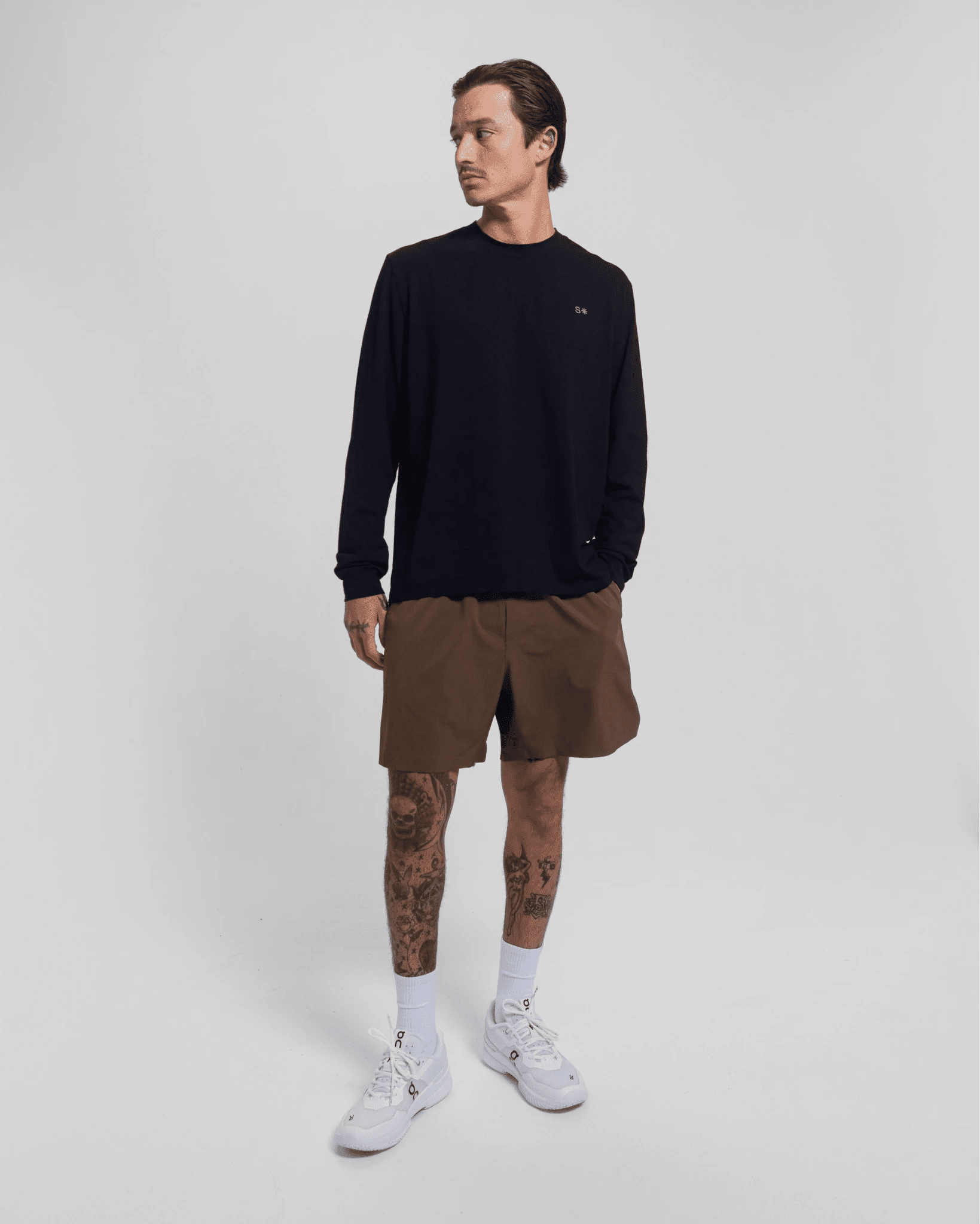 Tourney Short 6" Lined-Cocoa-S-Stack Athletics
