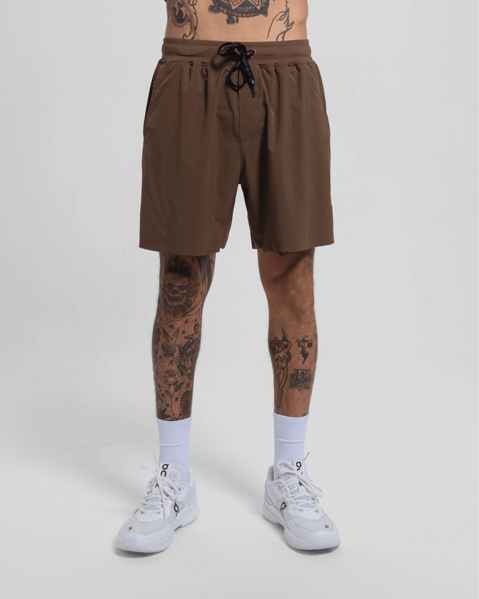 Tourney Short 6" Lined-Cocoa-S-Stack Athletics