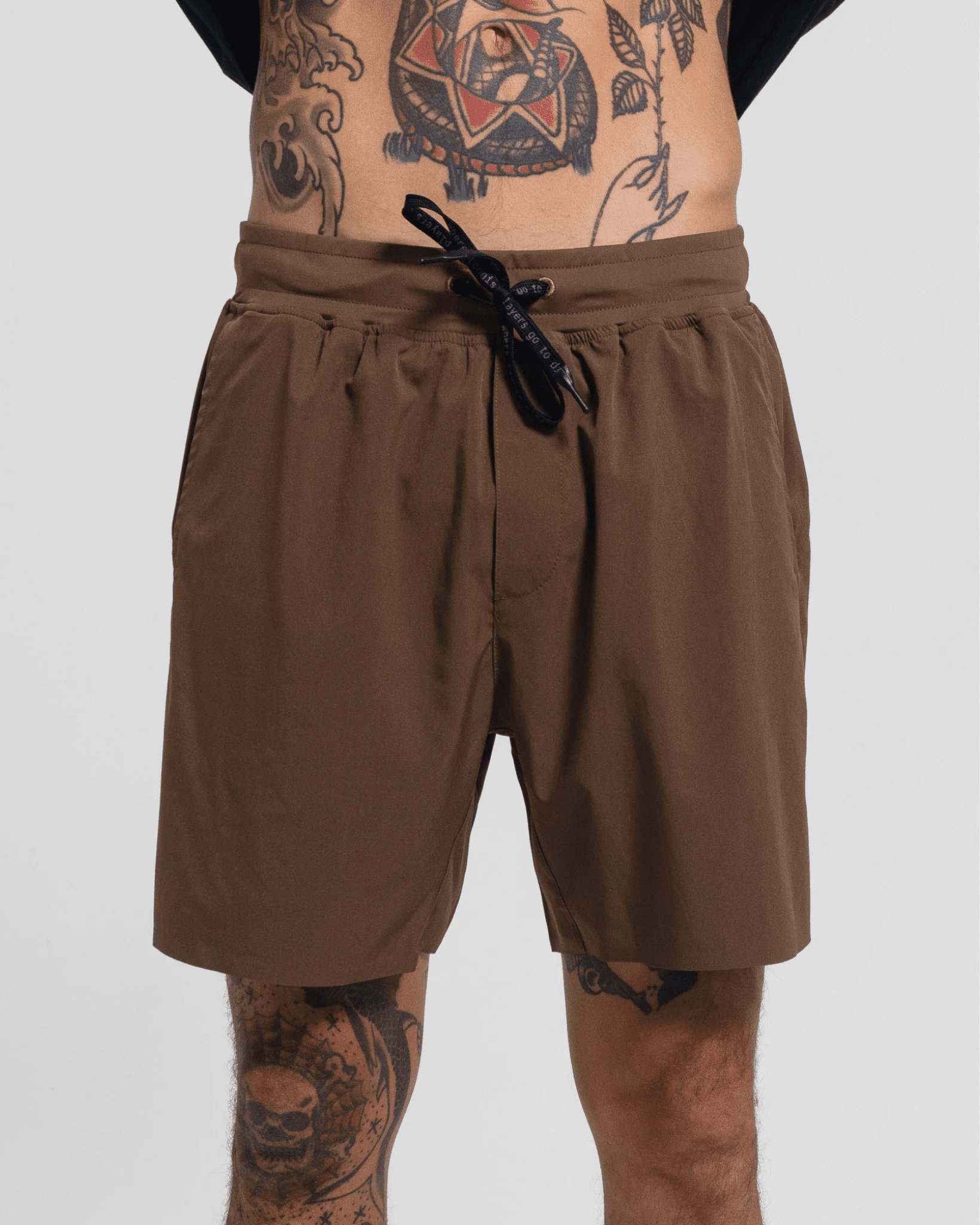 Tourney Short 6" Lined-Cocoa-S-Stack Athletics