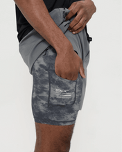 Tourney Short 6" Lined-Gravel-S-Stack Athletics
