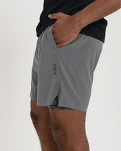 Tourney Short 6" Lined-Gravel-S-Stack Athletics