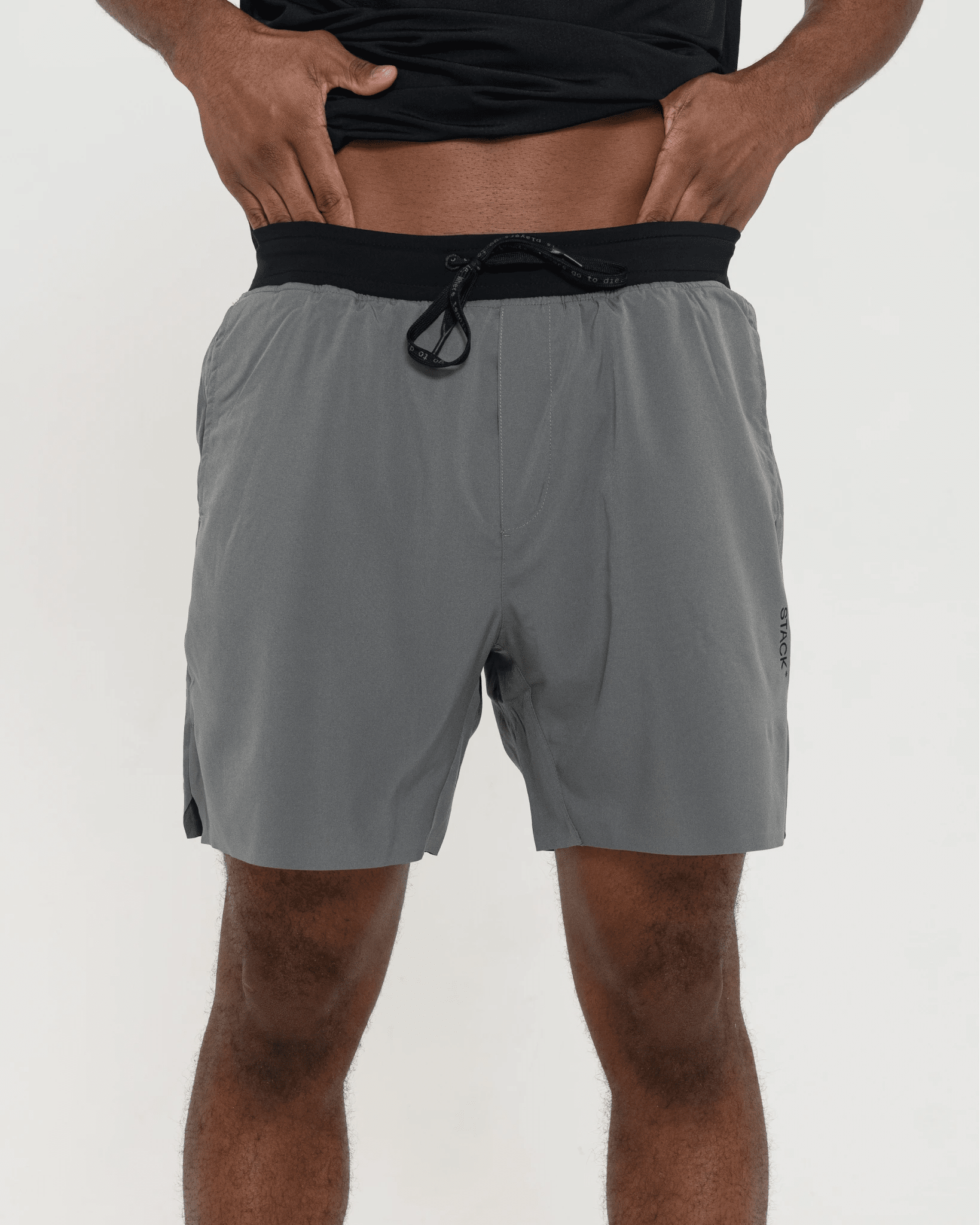 Tourney Short 6" Lined-Gravel-S-Stack Athletics
