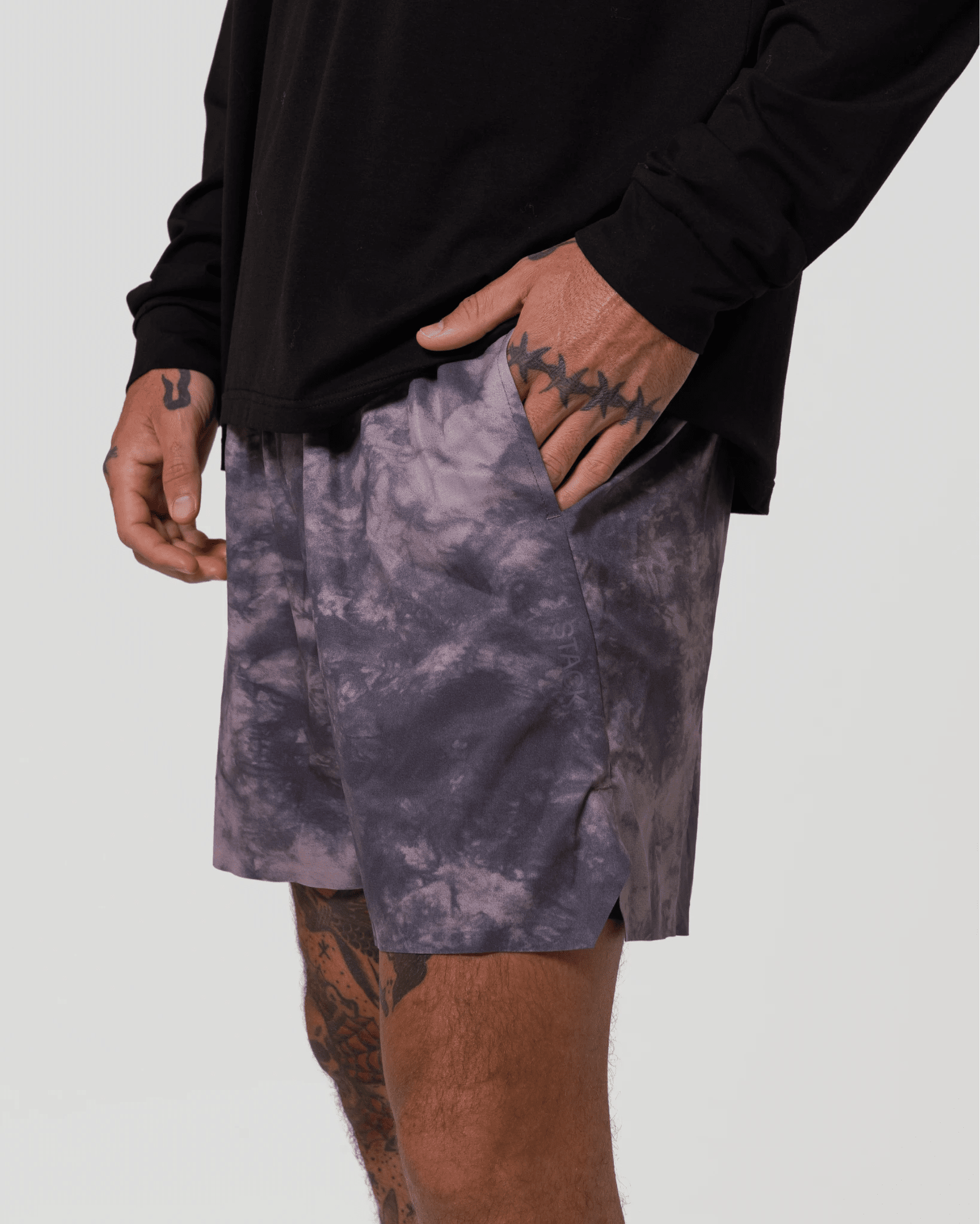 Tourney Short 6" Lined-Sparrow Acid-Dye-S-Stack Athletics