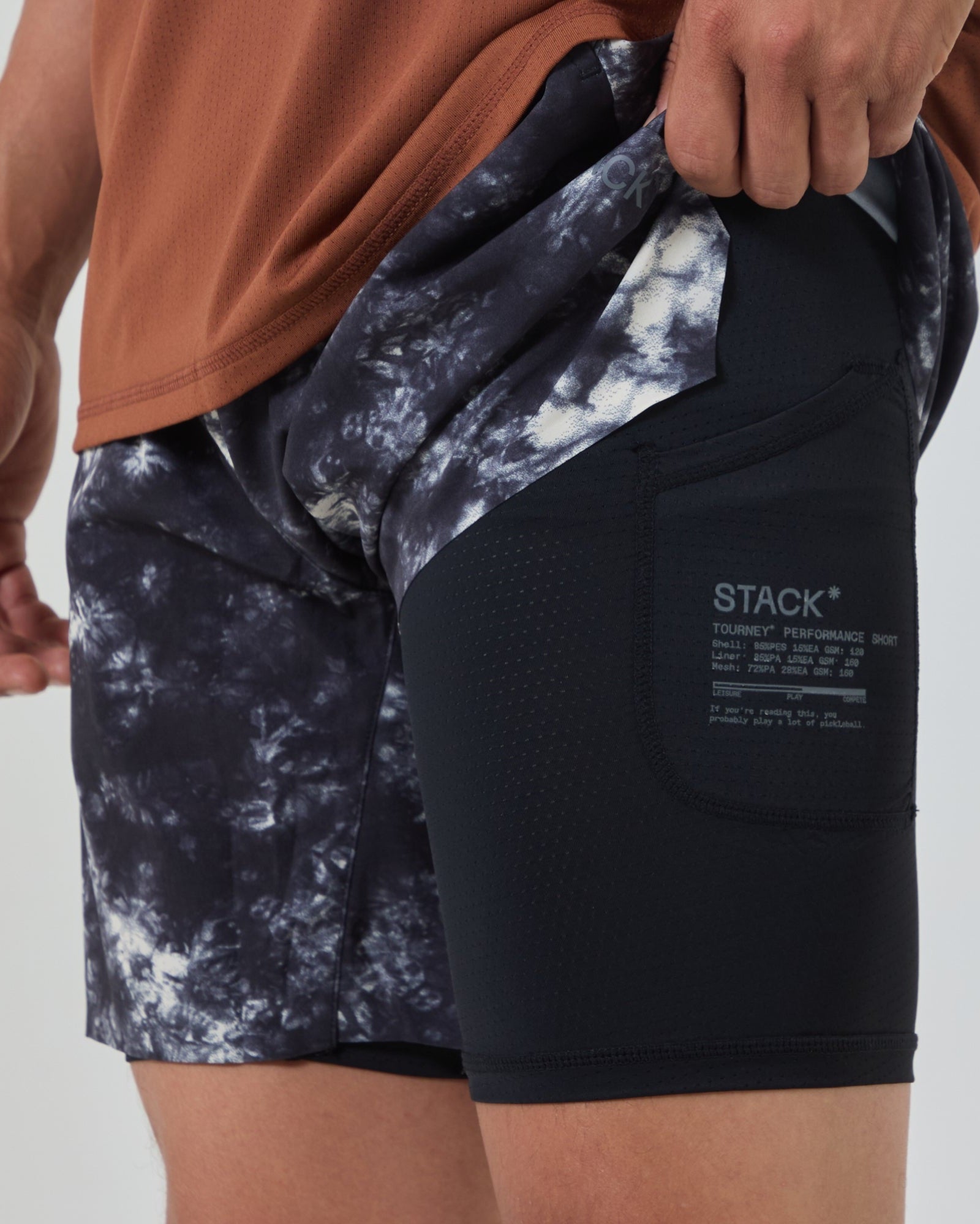 Tourney Short 6" Lined-Steel Blue-S-Stack Athletics