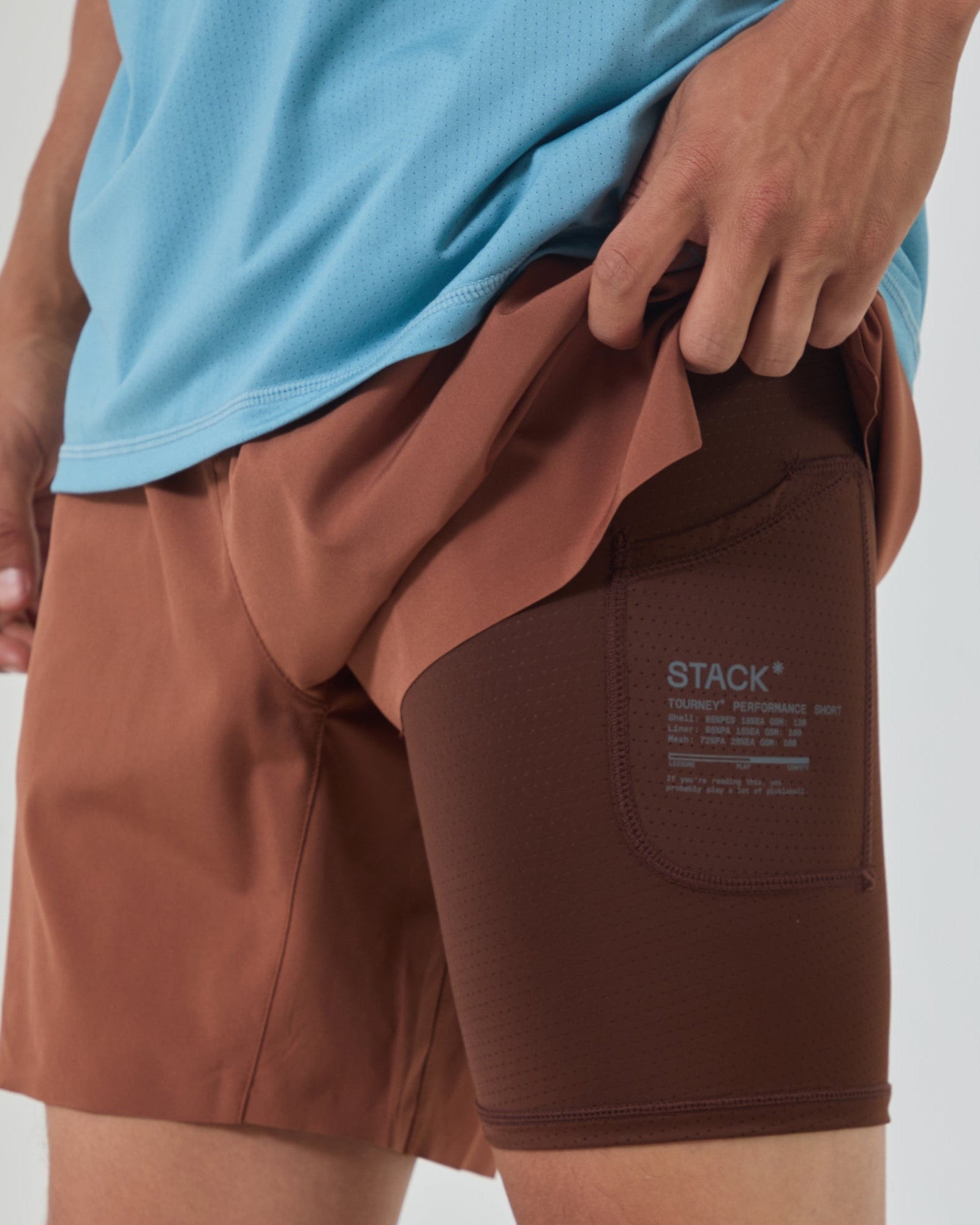 Tourney Short 6" Lined-Steel Blue-S-Stack Athletics