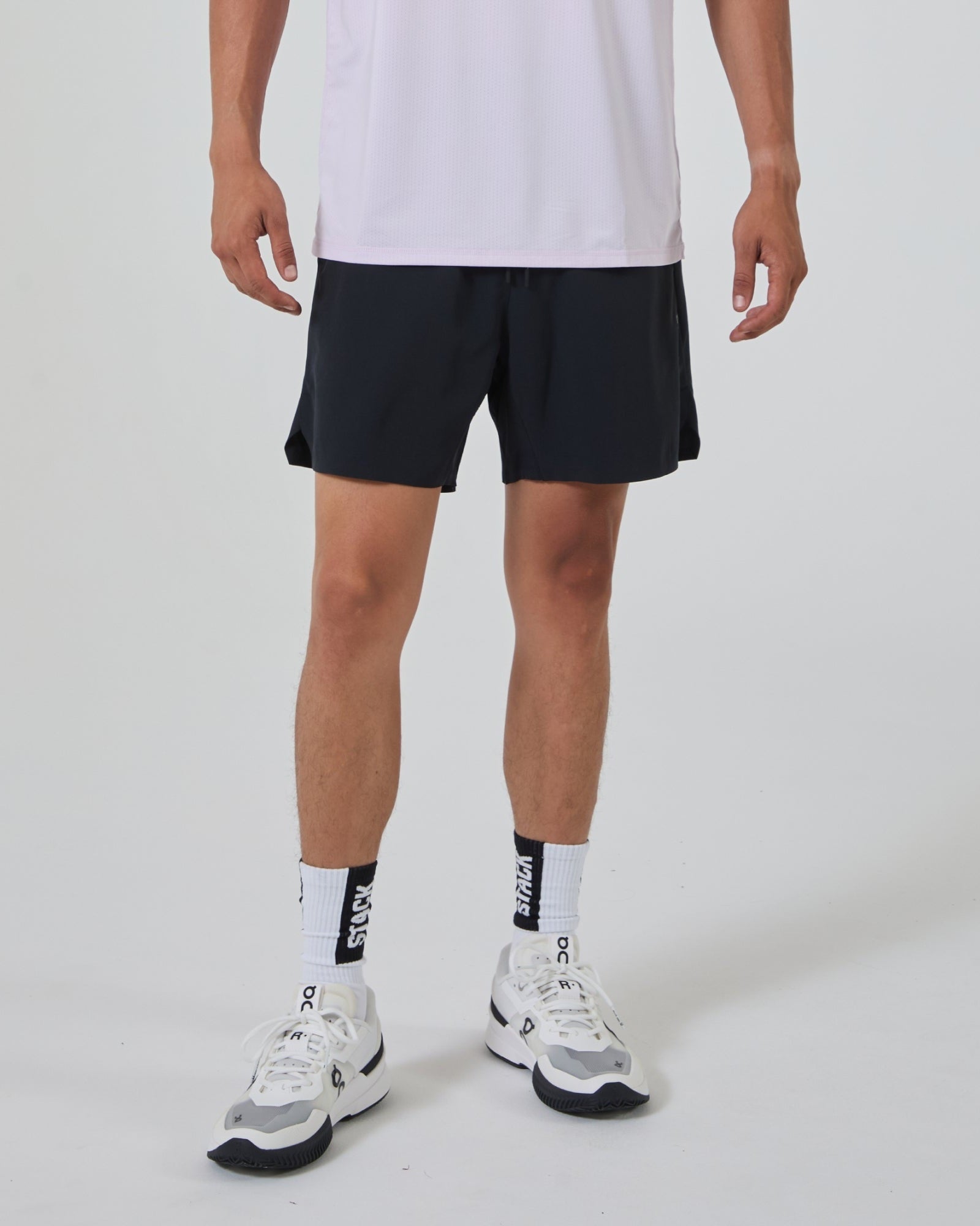 Tourney Short 6" Linerless-Black-S-Stack Athletics