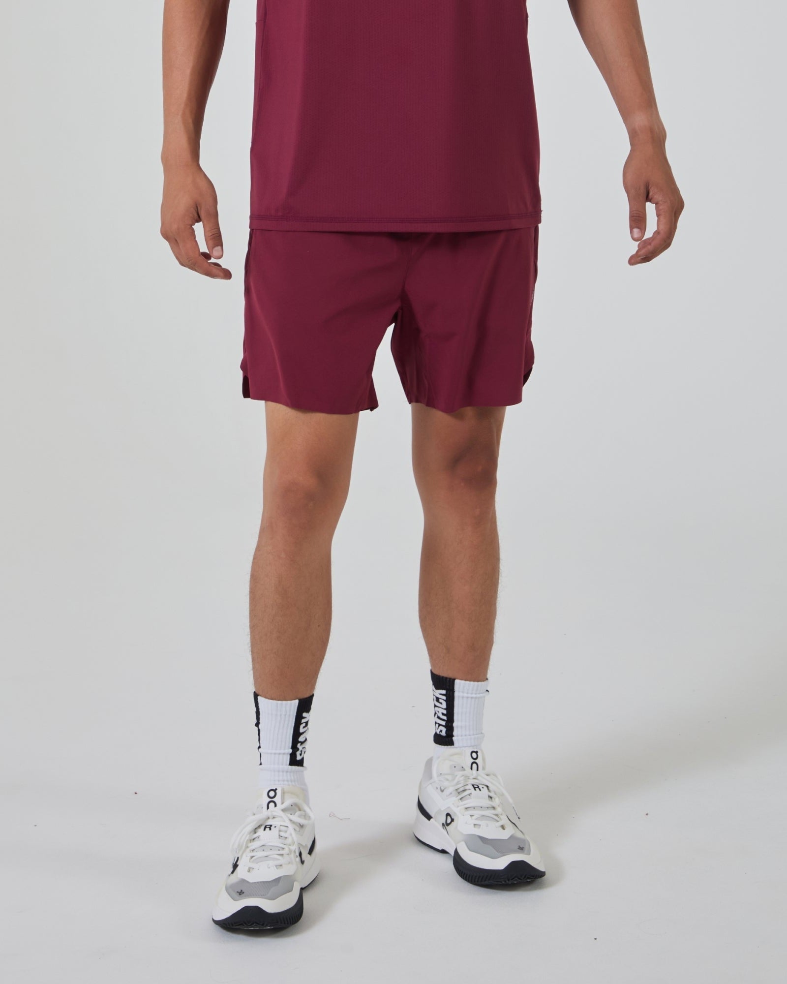 Tourney Short 6" Linerless-Oxford Red-S-Stack Athletics